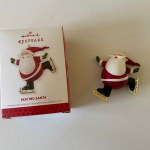 HALLMARK KEEPSAKE ORNAMENT 2013 "Skating Santa" Limited Edition